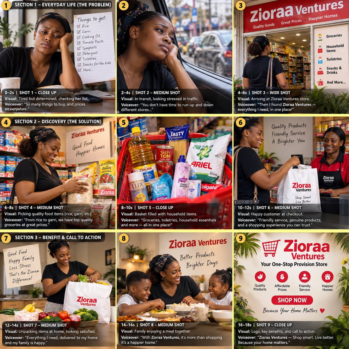 Infographic / Edu Visual - UGC Style Marketing Panel Grid — output 1