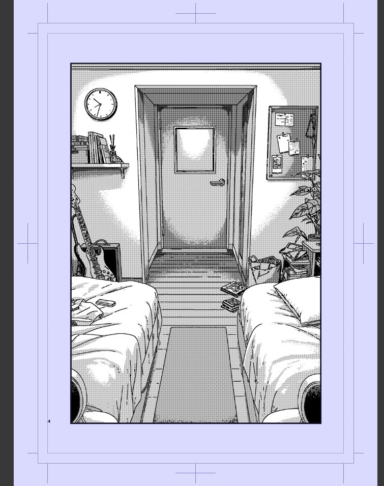 Comic / Storyboard - Polished Manga Dorm Room Background — output 1