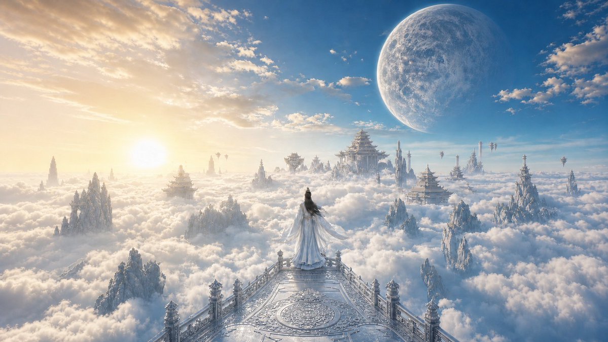 Product Marketing - Celestial Xianxia Cloud Kingdom Wallpaper — output 1