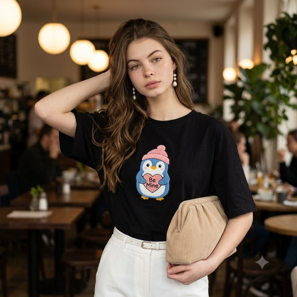 Product Marketing - Fashion Editorial Portrait in Cafe — output 1