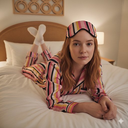Sadie Sink Selfie in Pajamas — output 1