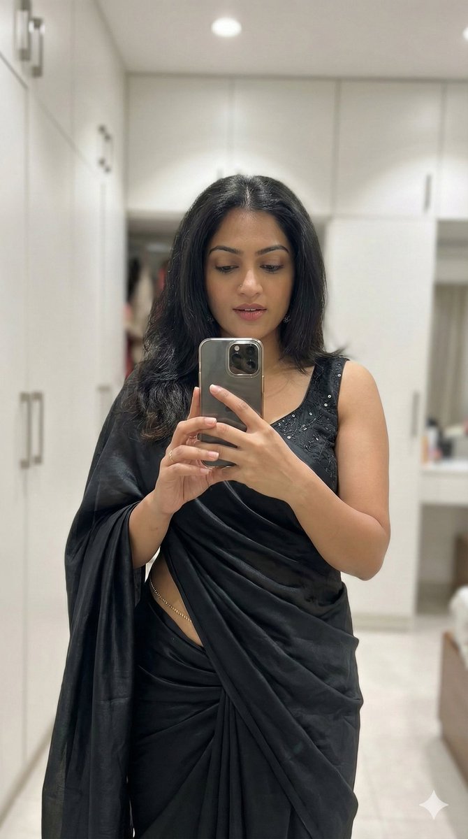 Profile / Avatar - Ultra-Photorealistic Saree Mirror Selfie — output 1
