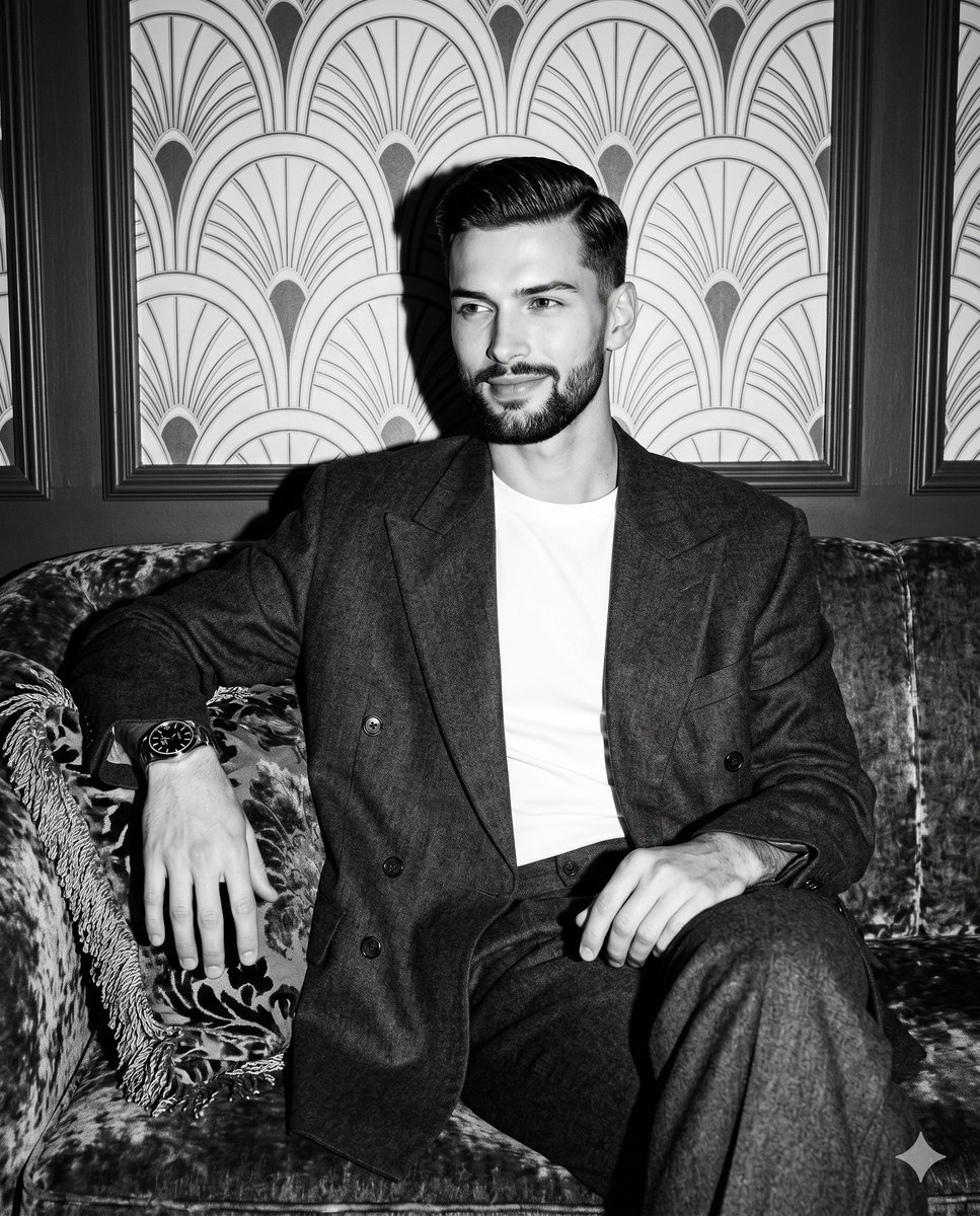 Profile / Avatar - Vintage Hollywood Monochrome Portrait — output 1