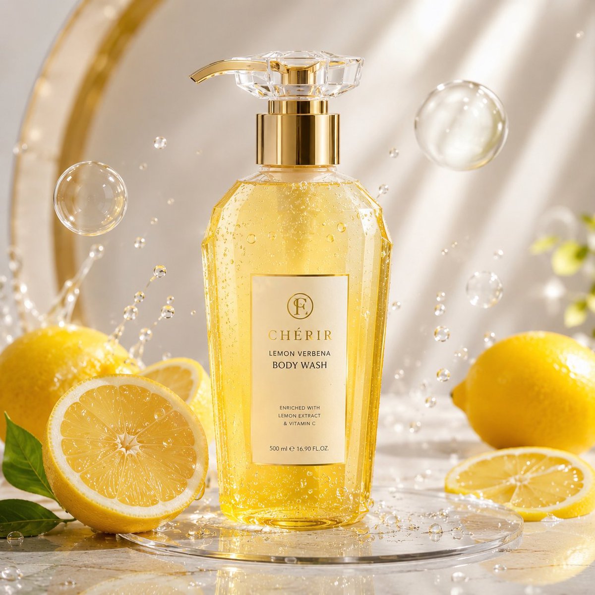 E-commerce Main Image - Luxury Lemon Skincare Product Photography โ output 1