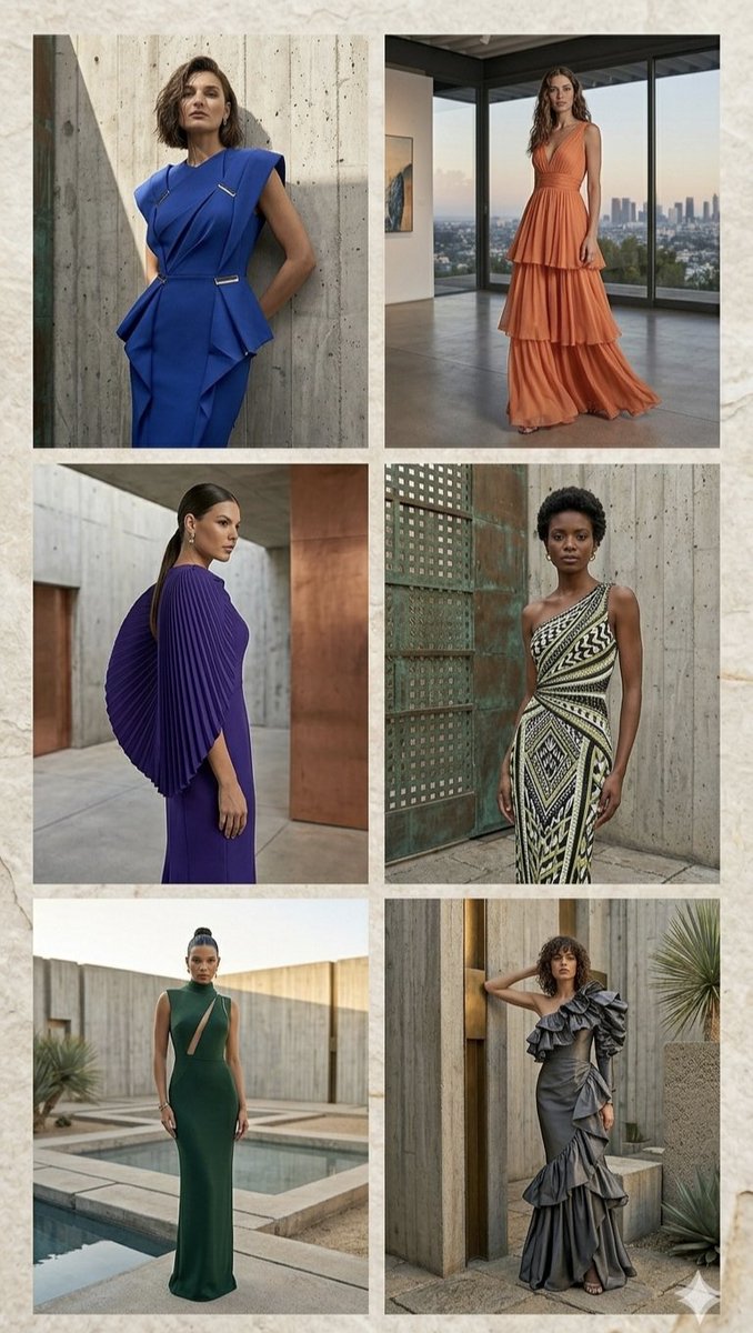 Product Marketing - Architectural High-Fashion Gown Collage — output 1