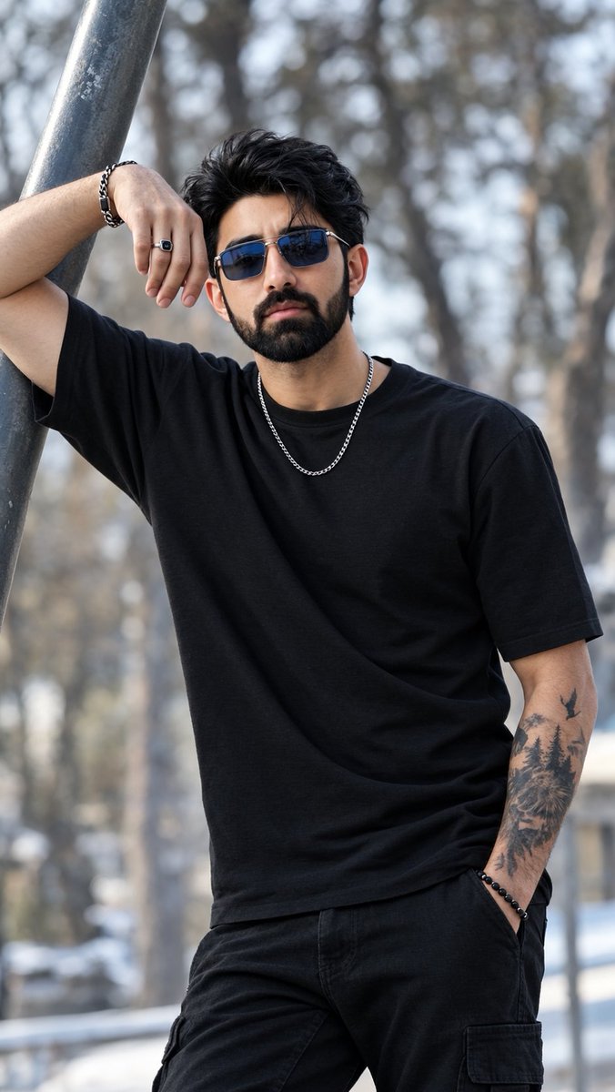 Profile / Avatar - Stylish Man Outdoor Winter Portrait — output 1