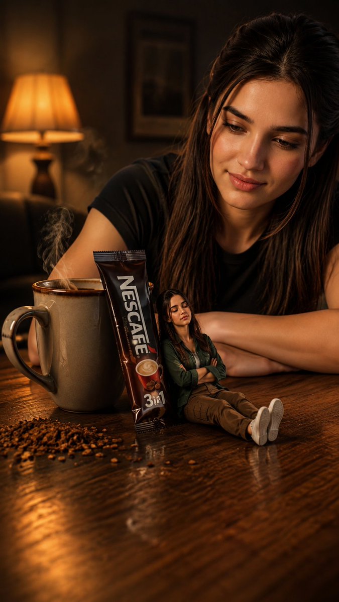 Product Marketing - Miniature Woman Coffee Commercial — output 1