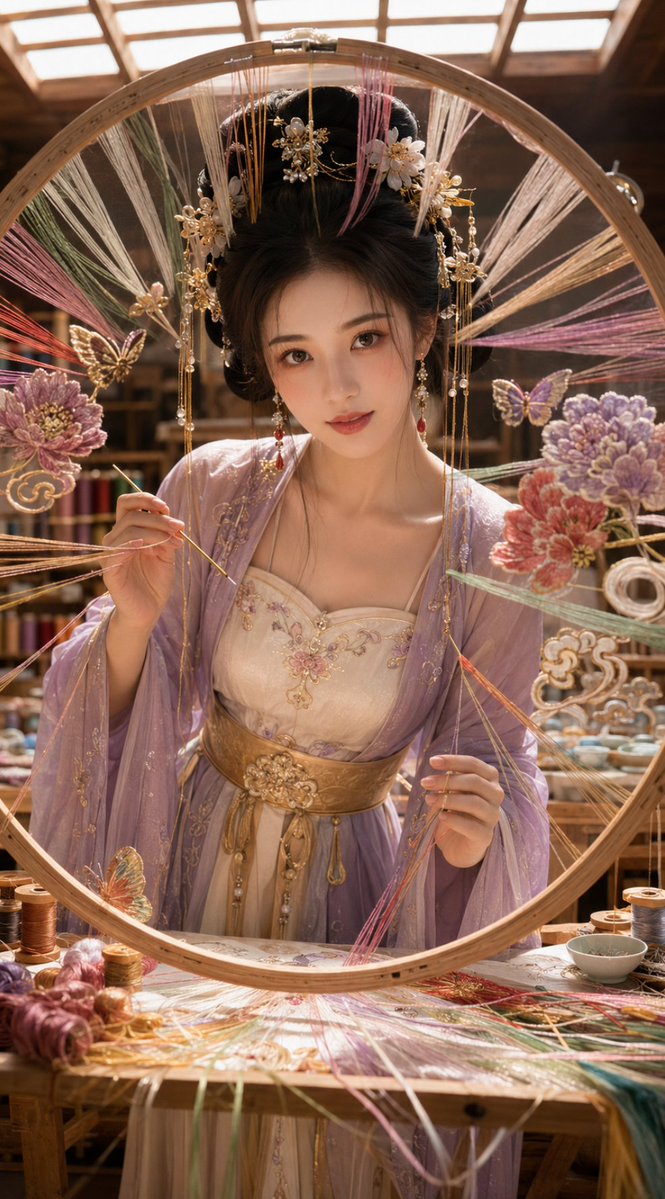 Profile / Avatar - Oriental Embroidery Workshop Artistic Portrait — output 1