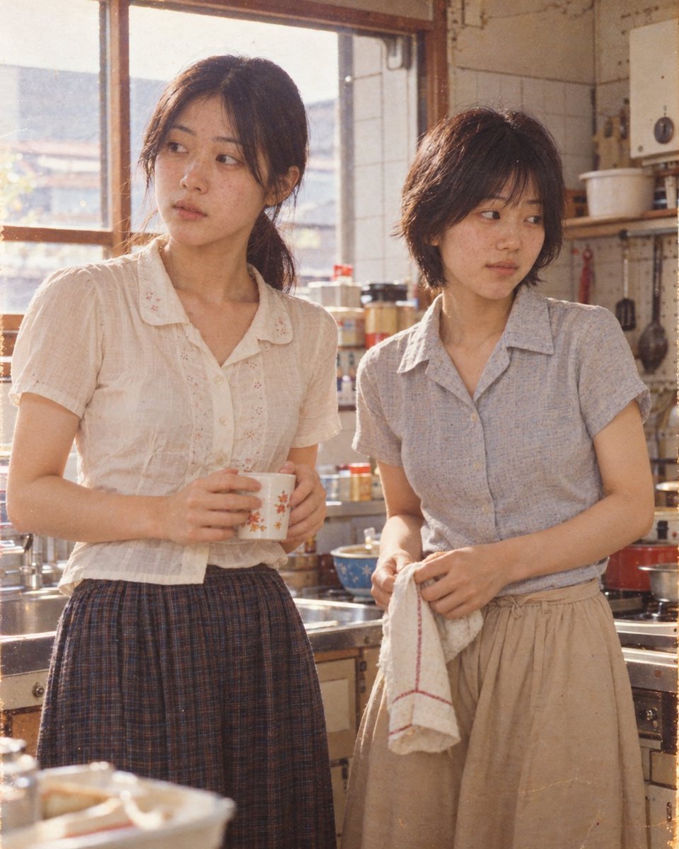 Social Media Post - Two Women in Rustic Kitchen — output 1