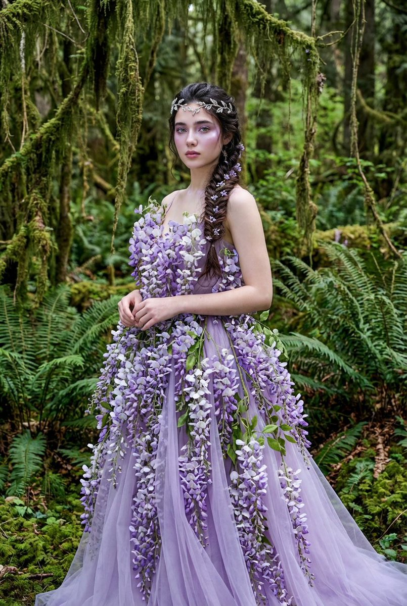 Product Marketing - Botanical Couture Fashion Portrait — output 1