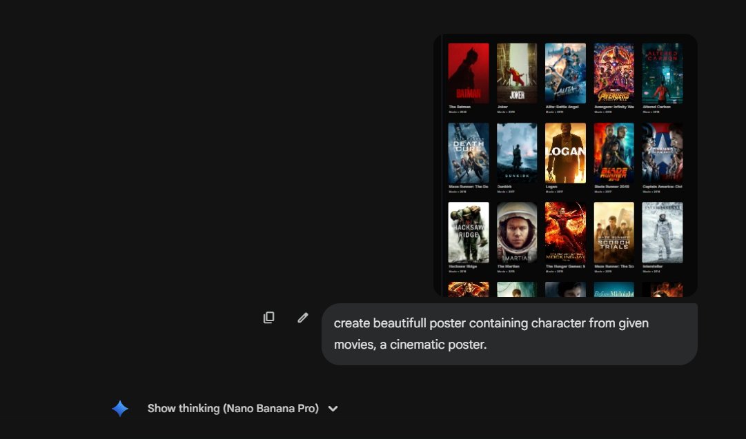 Cinematic poster with movie characters — output 1