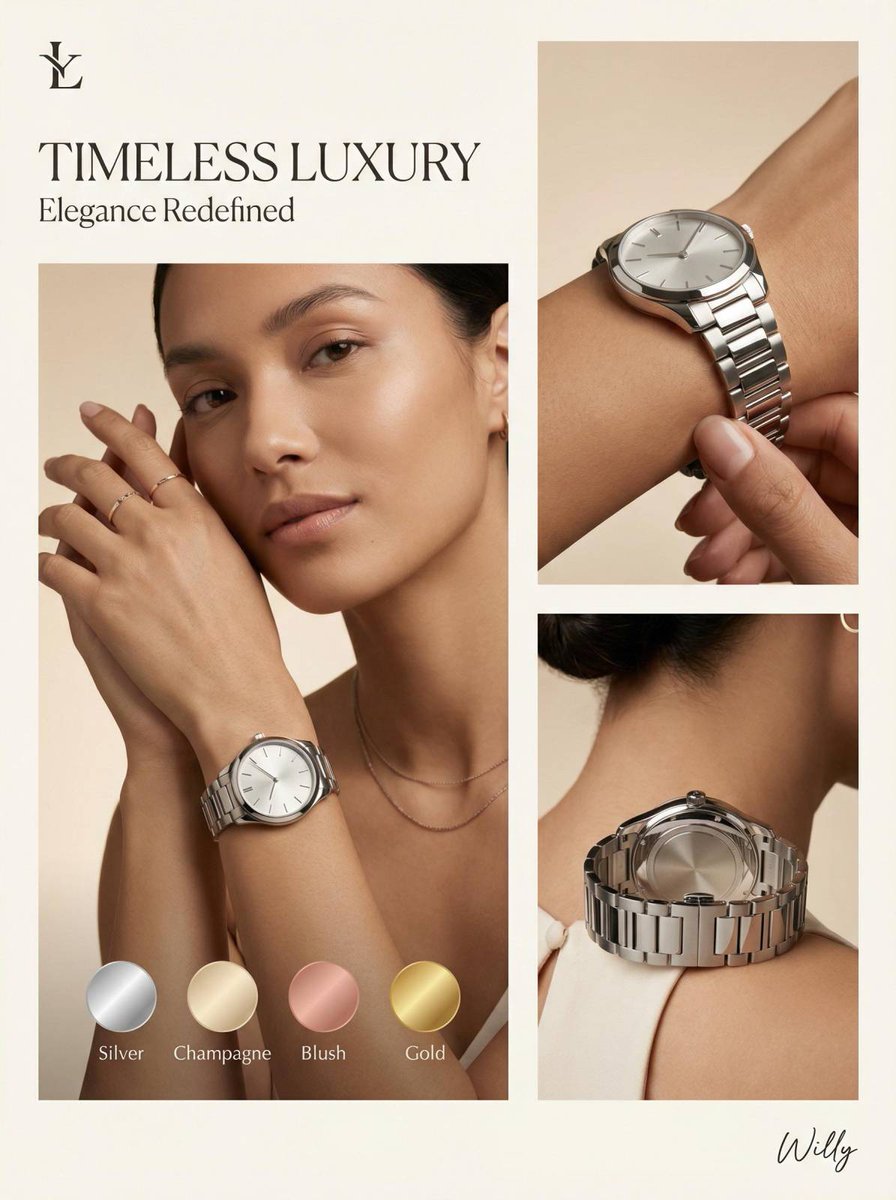 E-commerce Main Image - Luxury Watch Editorial Layout Prompt — output 1