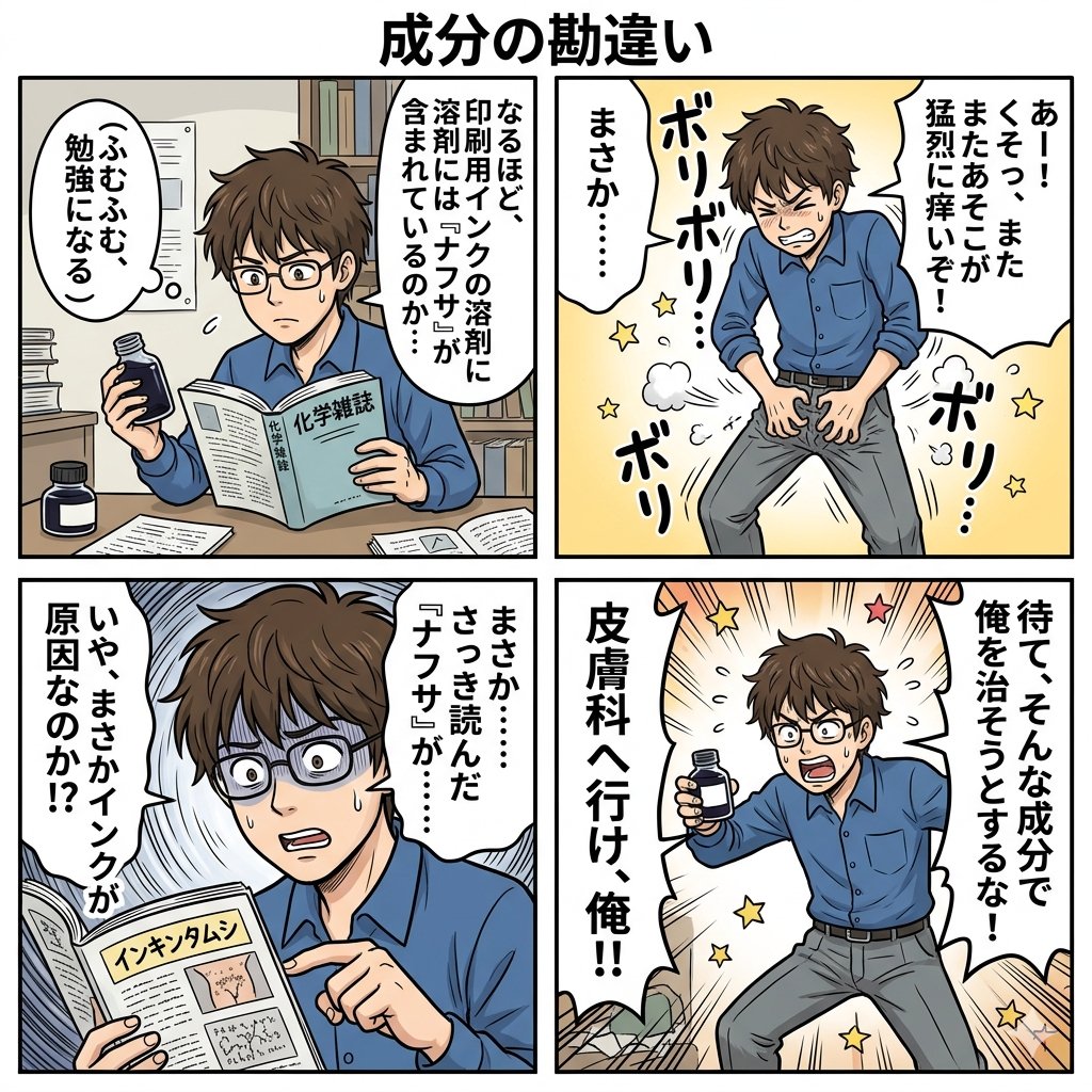 Comic / Storyboard - Component Differences Four-Panel Manga — output 1