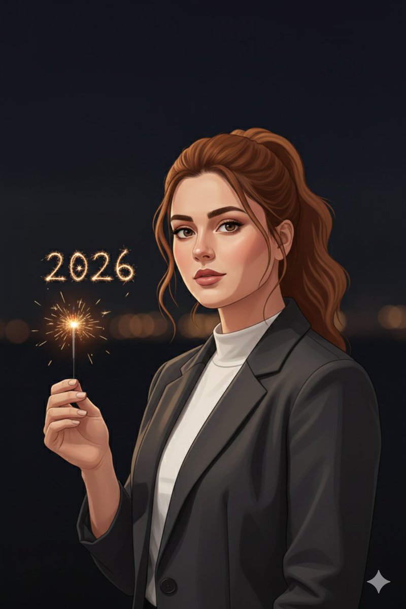 Profile / Avatar - Minimal Cinematic New Year 2026 Portrait — output 1