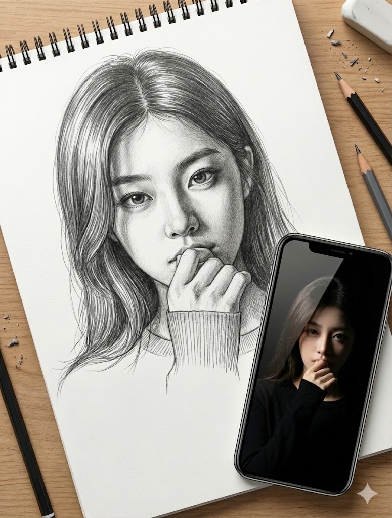 Masterful Realistic Oil Painting of a Live Model — output 1