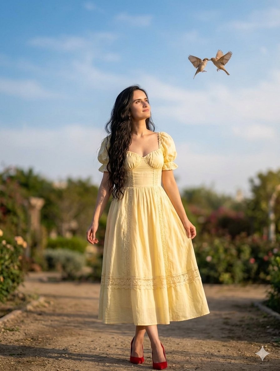 Profile / Avatar - Romantic Whimsical Garden Portrait — output 1