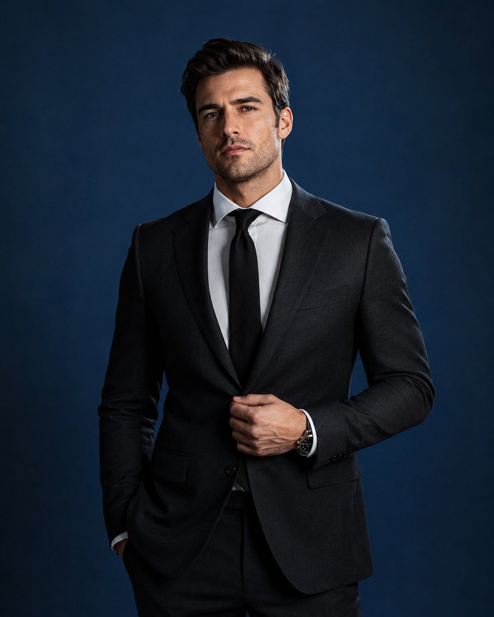 Profile / Avatar - High-End Male Studio Portrait — output 1