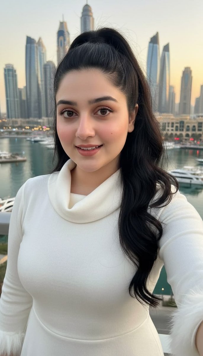 Profile / Avatar - Dubai Skyline Golden Hour Portrait — output 1