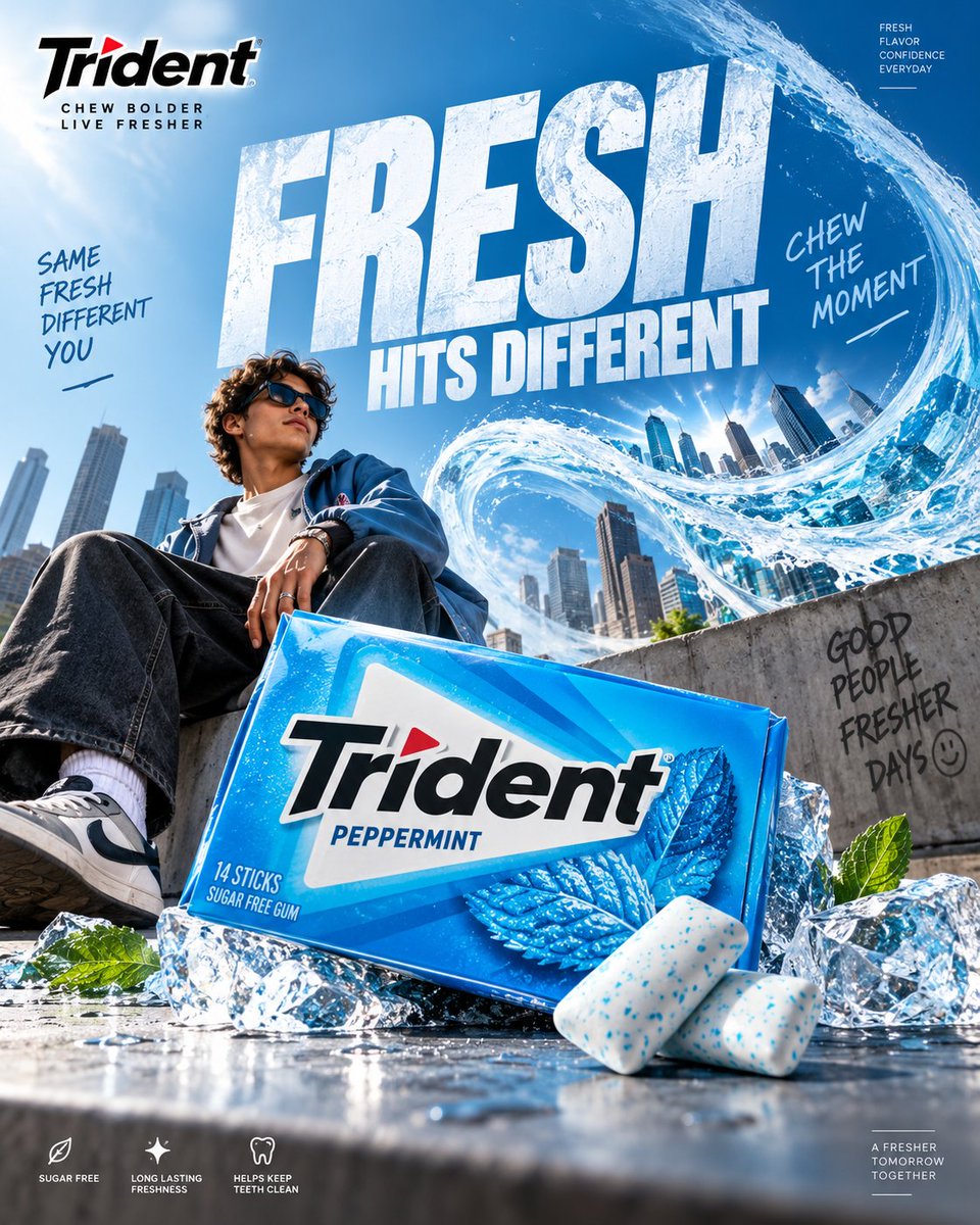 Product Marketing - Trident Advertising Poster Concept — output 1