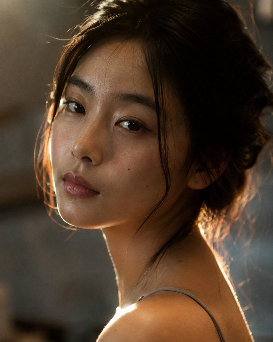 Profile / Avatar - Warm Backlit Cinematic Portrait — output 1