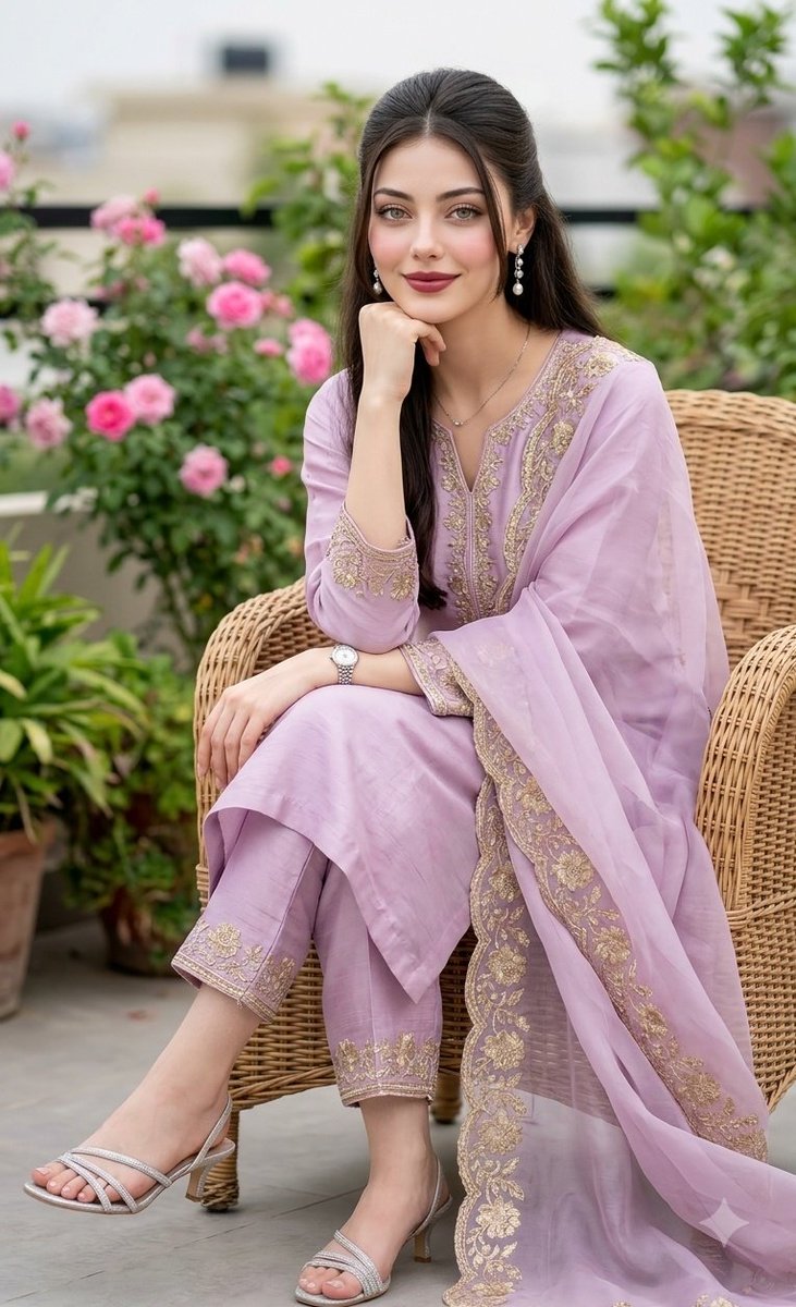 Product Marketing - South Asian Garden Fashion Portrait — output 1