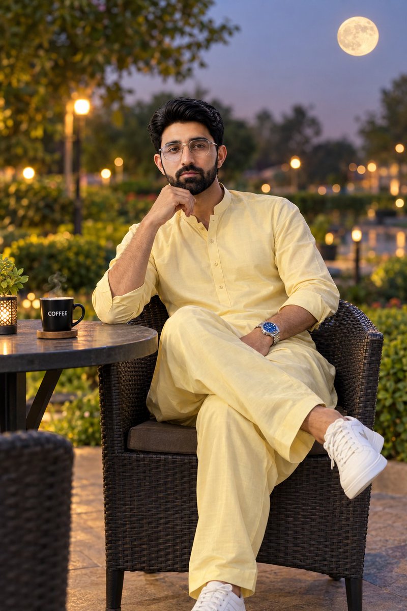 Profile / Avatar - Realistic Portrait of South Asian Man at Twilight — output 1