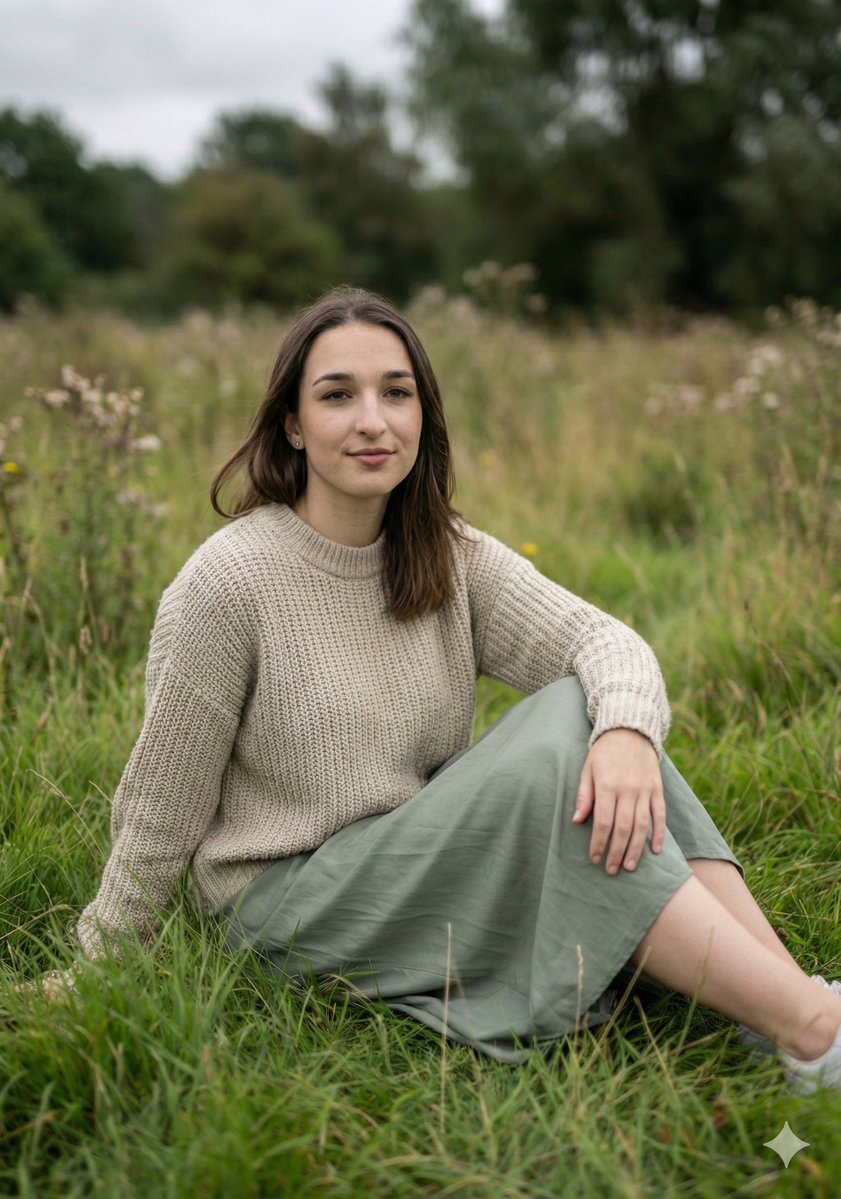 Serene Portrait in a Meadow with Shallow DOF — output 1