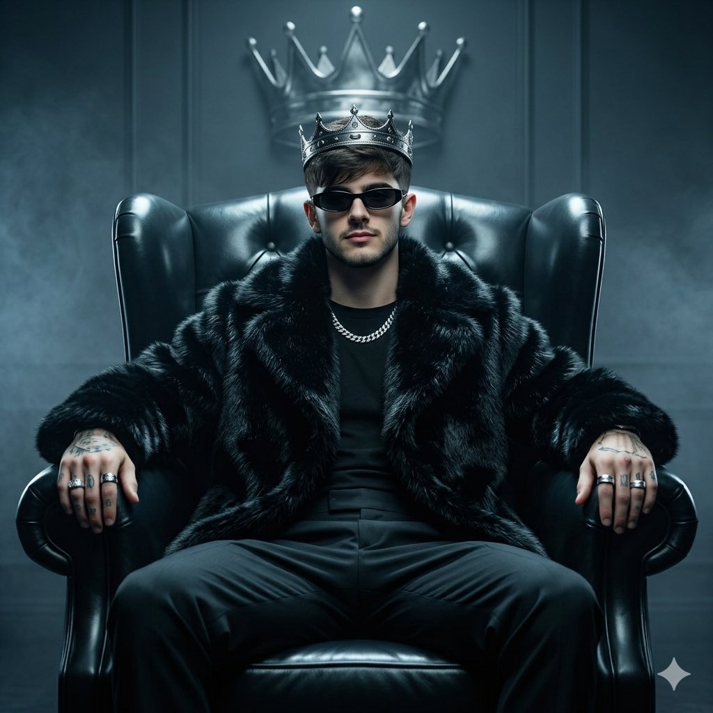 Product Marketing - Luxury Fashion Throne Portrait — output 1