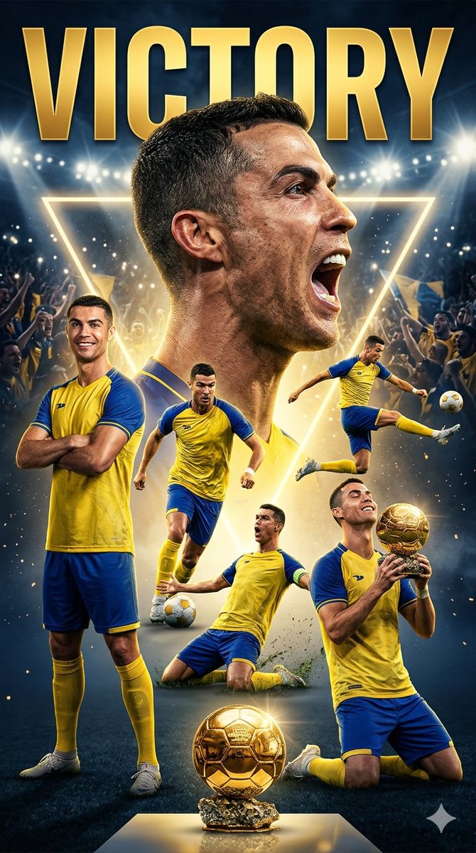 Cristiano Ronaldo Victory Poster — output 1