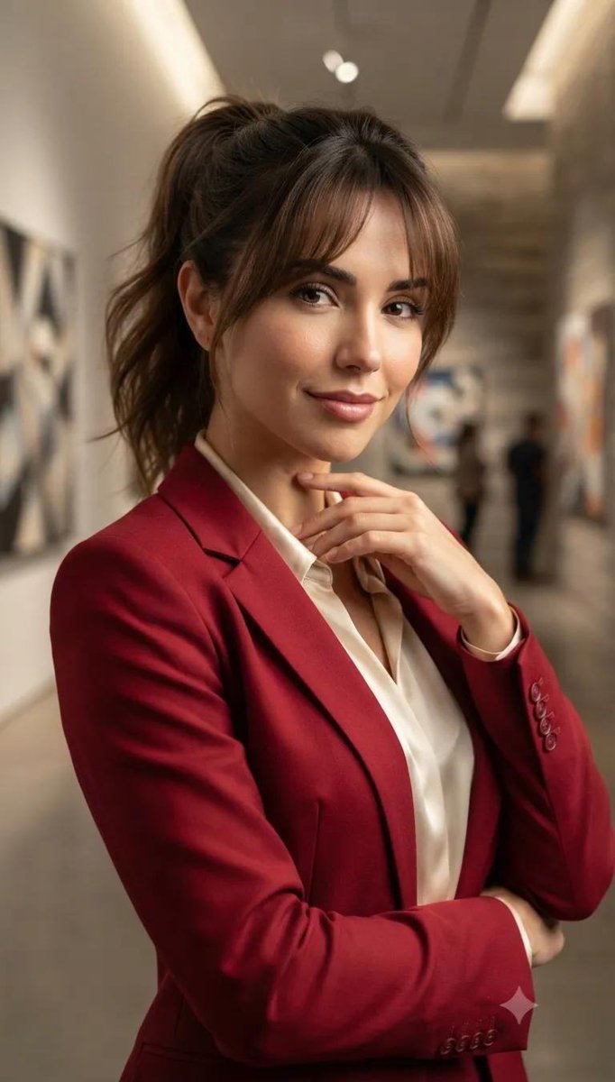Profile / Avatar - Elegant Portrait in Art Gallery — output 1