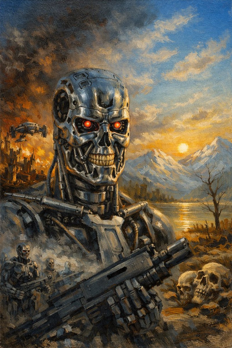 Bob Ross Style Painting of the Future — output 1