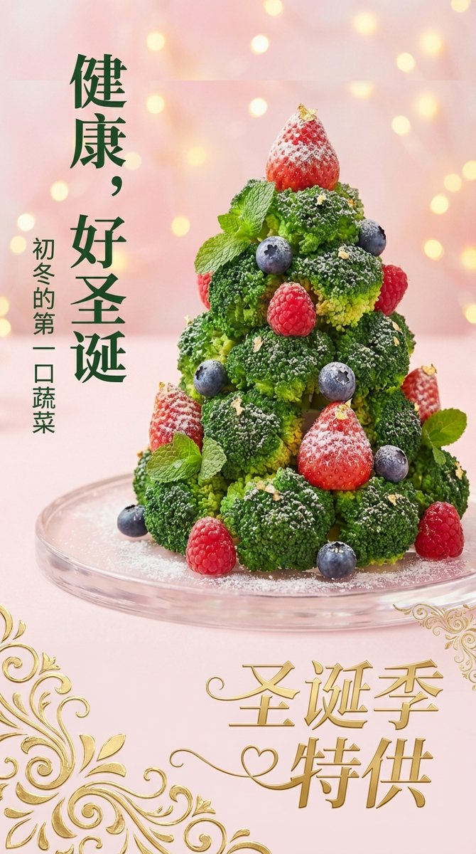Universal Christmas Food Poster Prompt — output 1