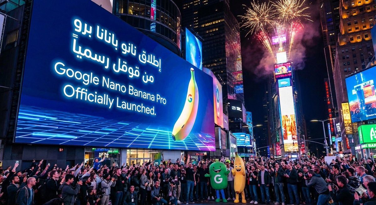 Announcement design image about Nano Banana Pro launch — output 1