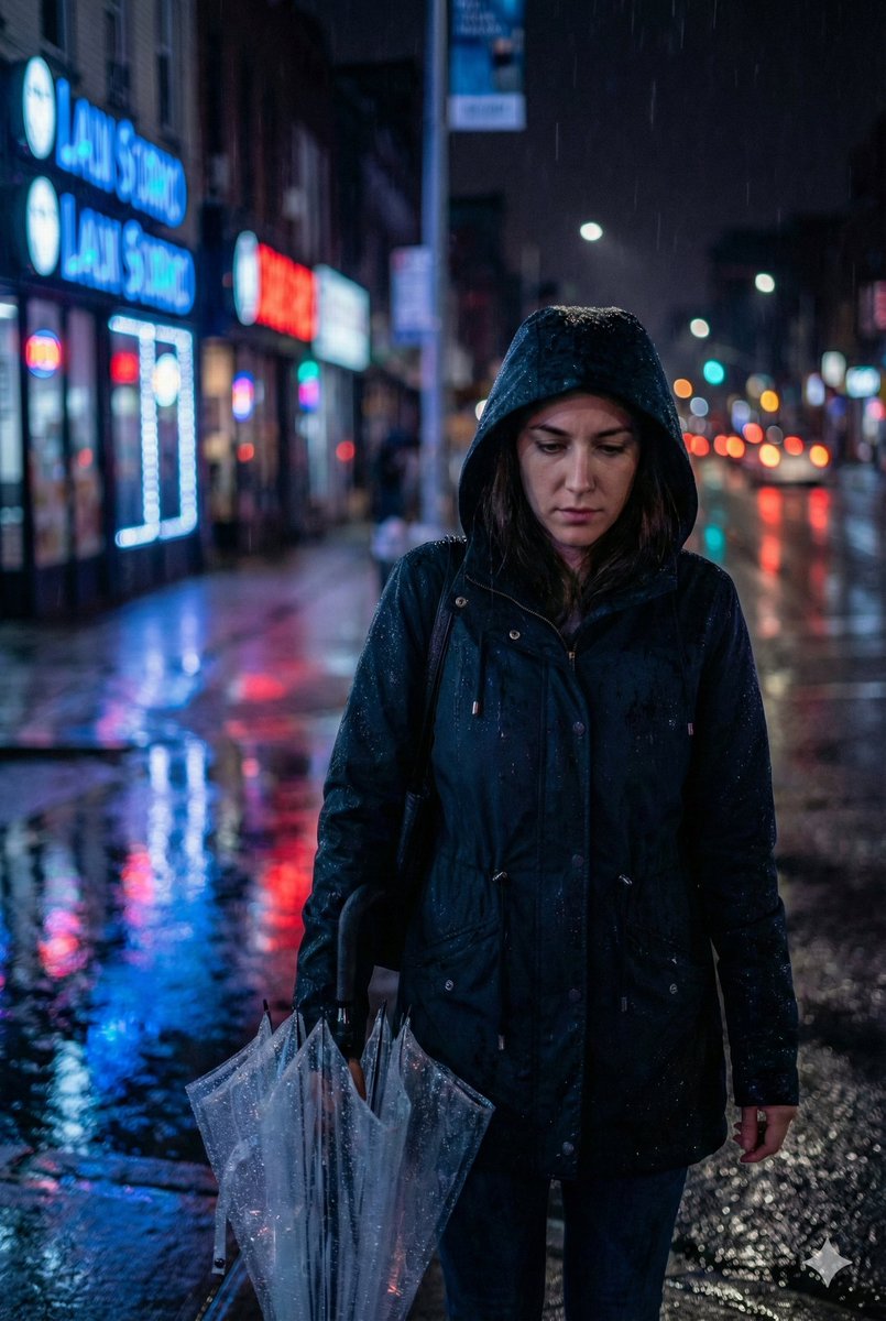 Cinematic Night Street Scene Prompt — output 1