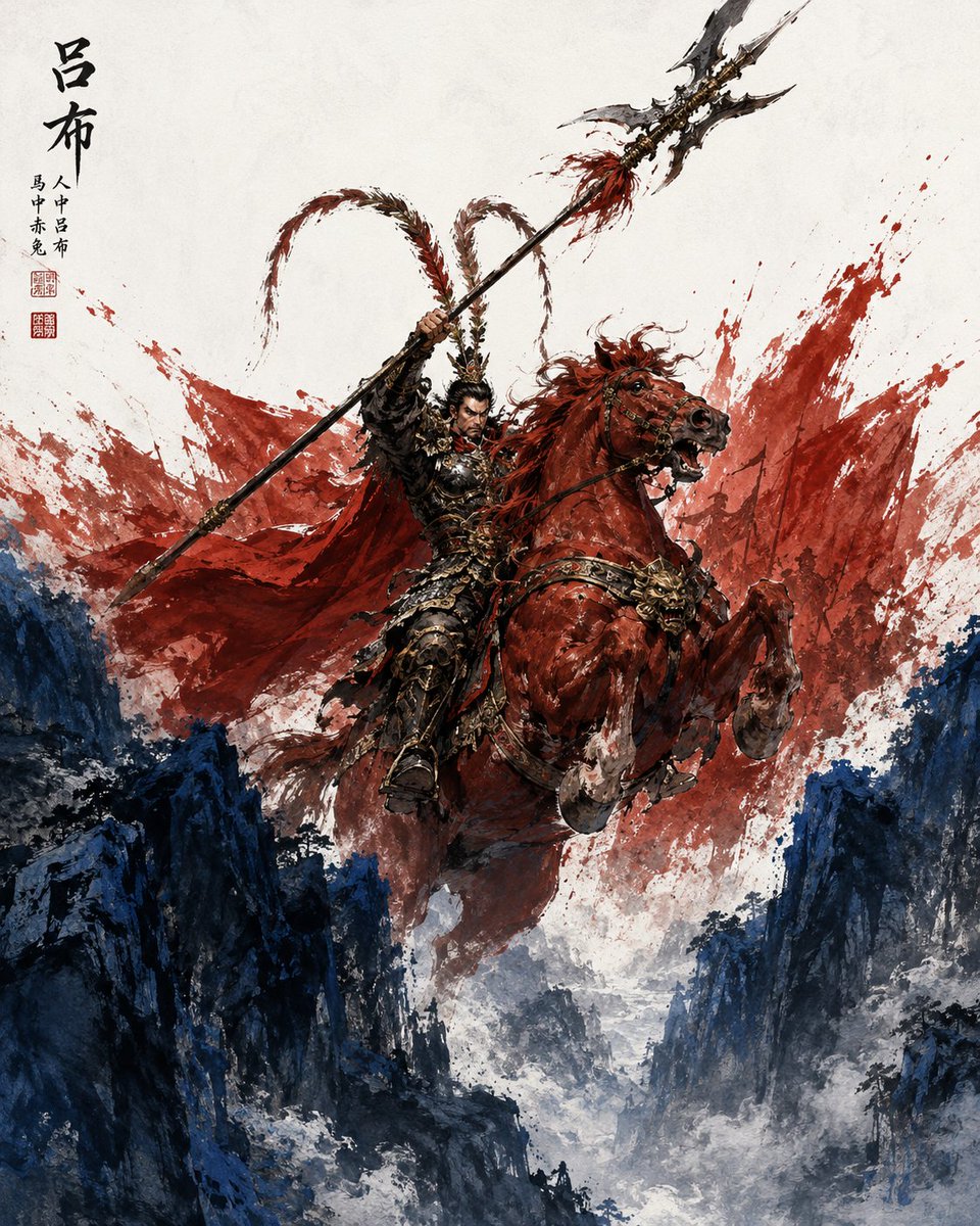 Comic / Storyboard - Lu Bu Ink Wash Warrior — output 1