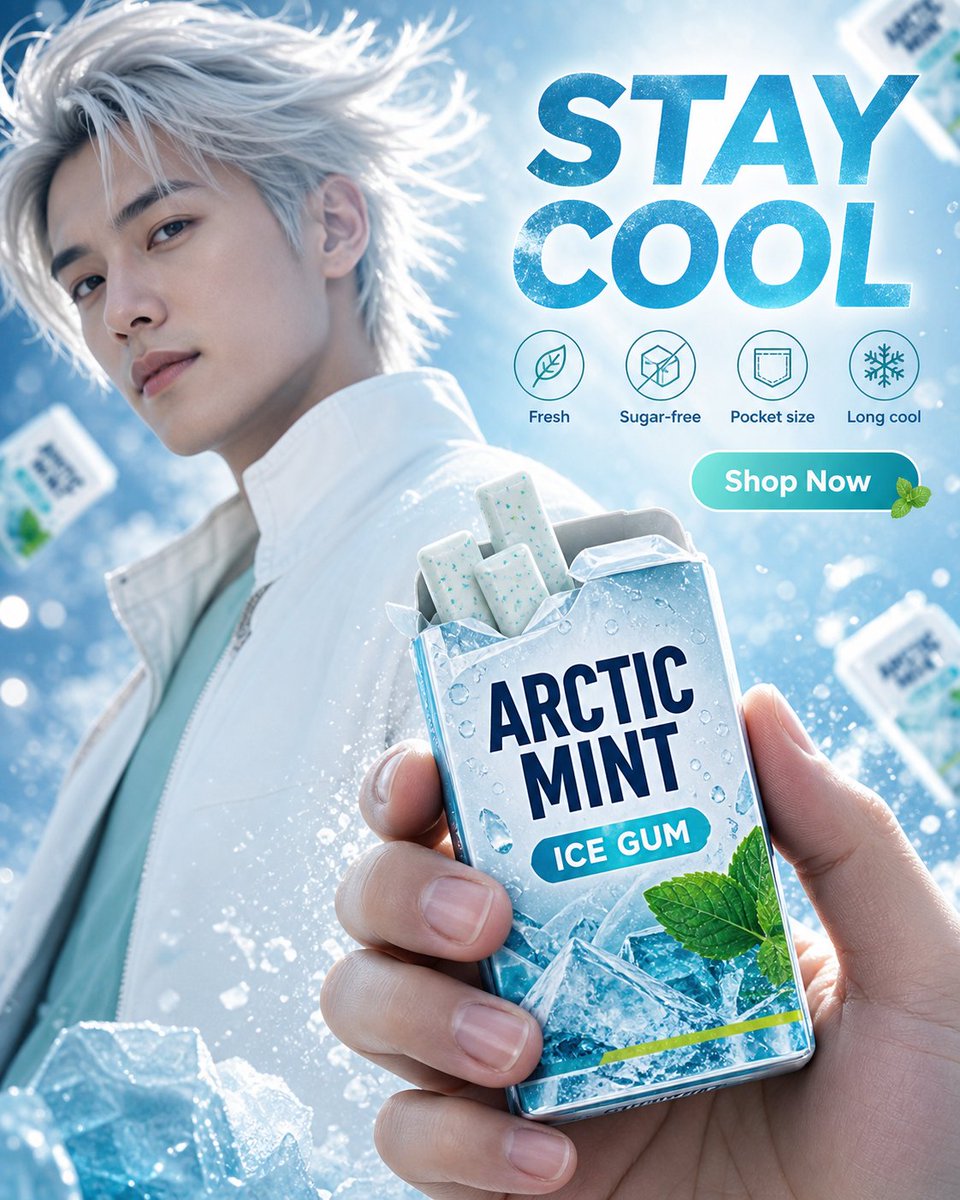 Infographic / Edu Visual - Arctic Mint Gum Commercial Photography — output 1