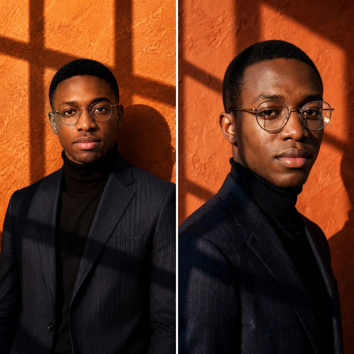 Social Media Post - Burnt Orange Editorial Portrait Diptych — output 1