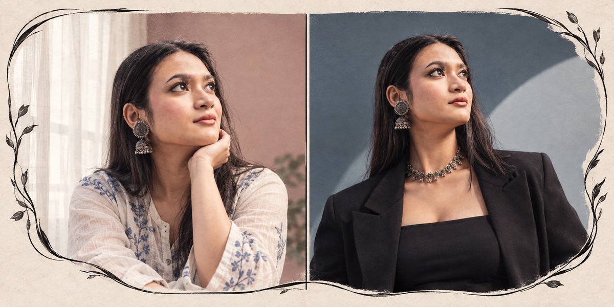 Profile / Avatar - Two-Panel Portrait Diptych — output 1