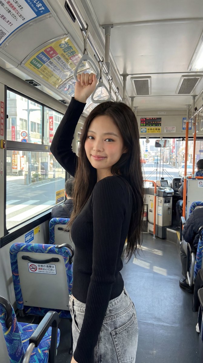 Profile / Avatar - Korean Girl Japanese Bus Travel — output 1