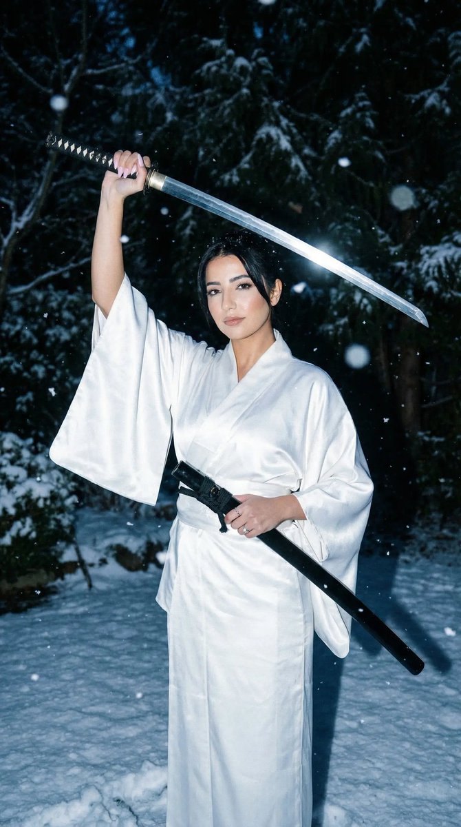 Social Media Post - Ultra-Cinematic Winter Samurai Portrait — output 1