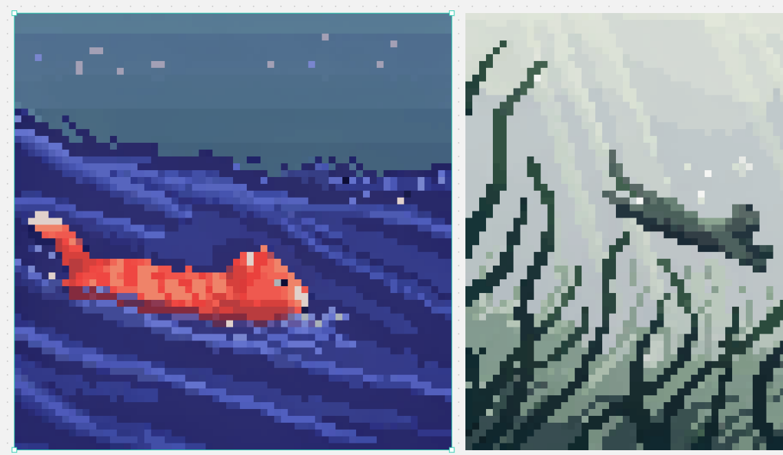 Comic / Storyboard - Split Pixel Art Canvas — output 1