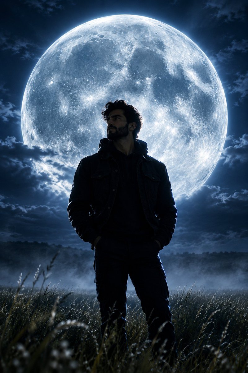Profile / Avatar - Giant Moon Night Silhouette — output 1