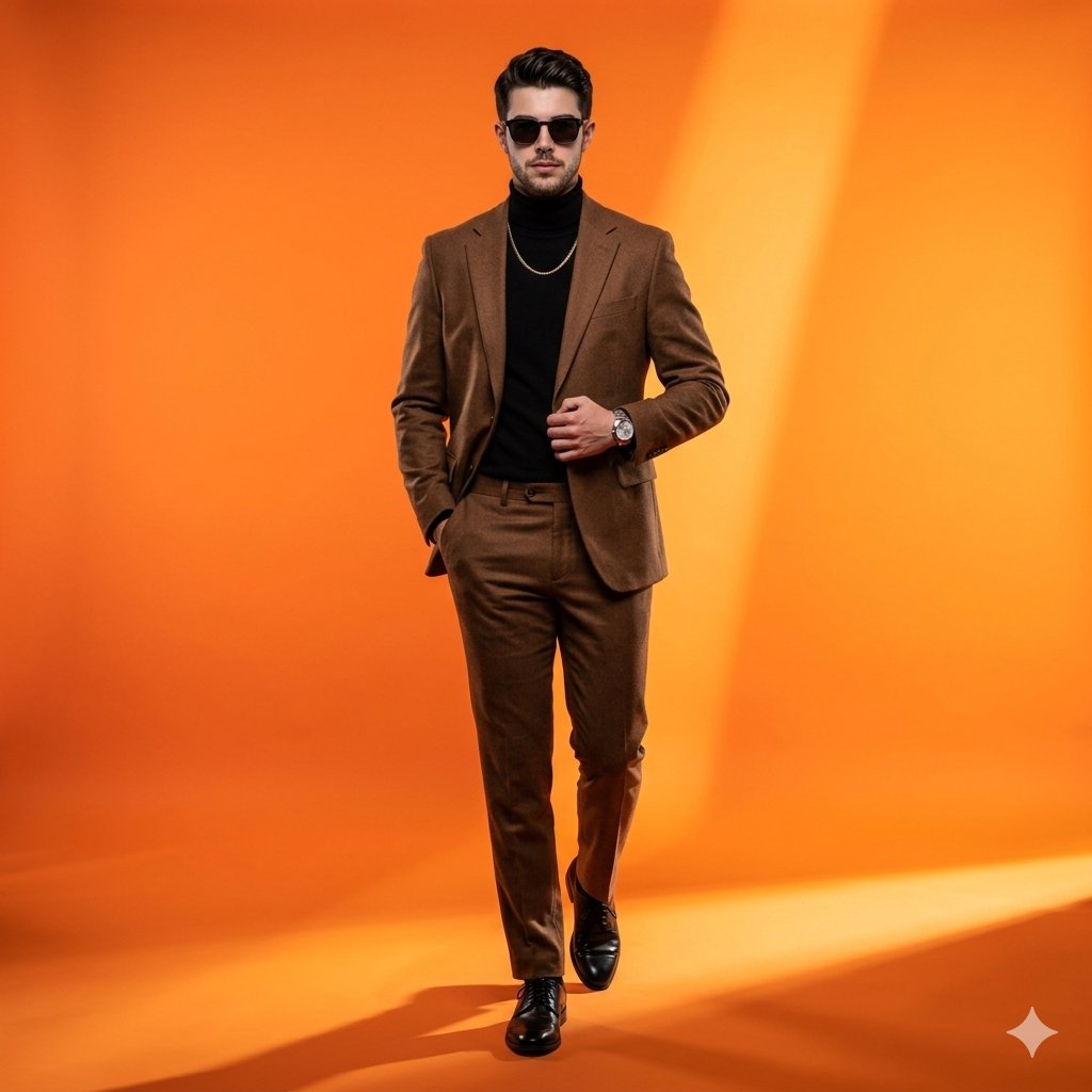 Profile / Avatar - High-Fashion Gradient Studio Portrait — output 1