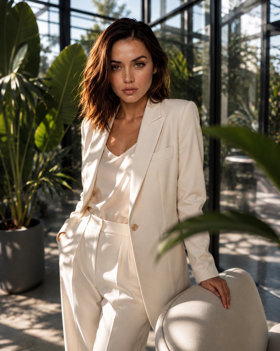 Profile / Avatar - Luxury Glasshouse Editorial Portrait — output 1