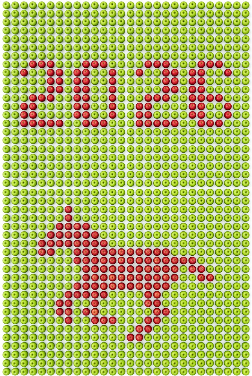 E-commerce Main Image - Pixel Art Grid using Fruit Flat-Lay Photography Prompt — output 1