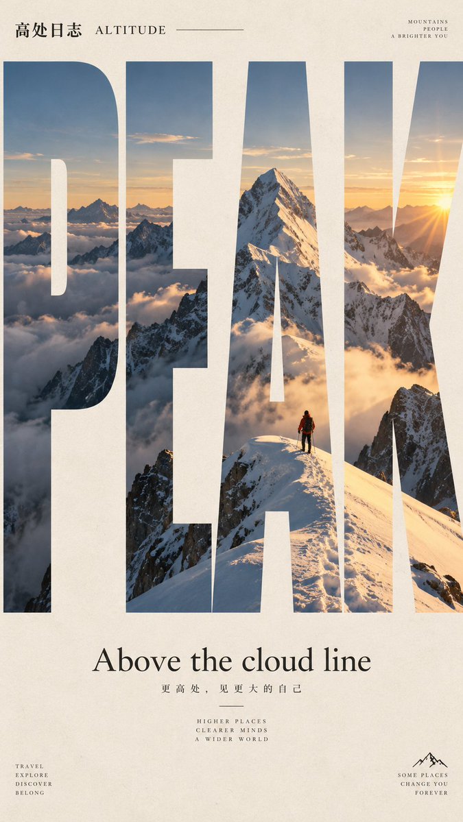 Social Media Post - GPT Image Typography Travel Poster Prompt
