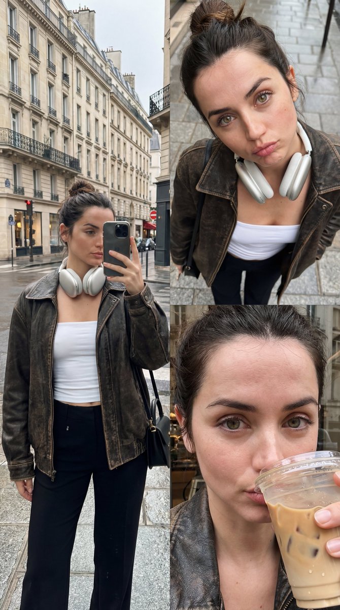 Social Media Post - Forensic-Level Digital Twin of Ana de Armas in Triptych — output 1