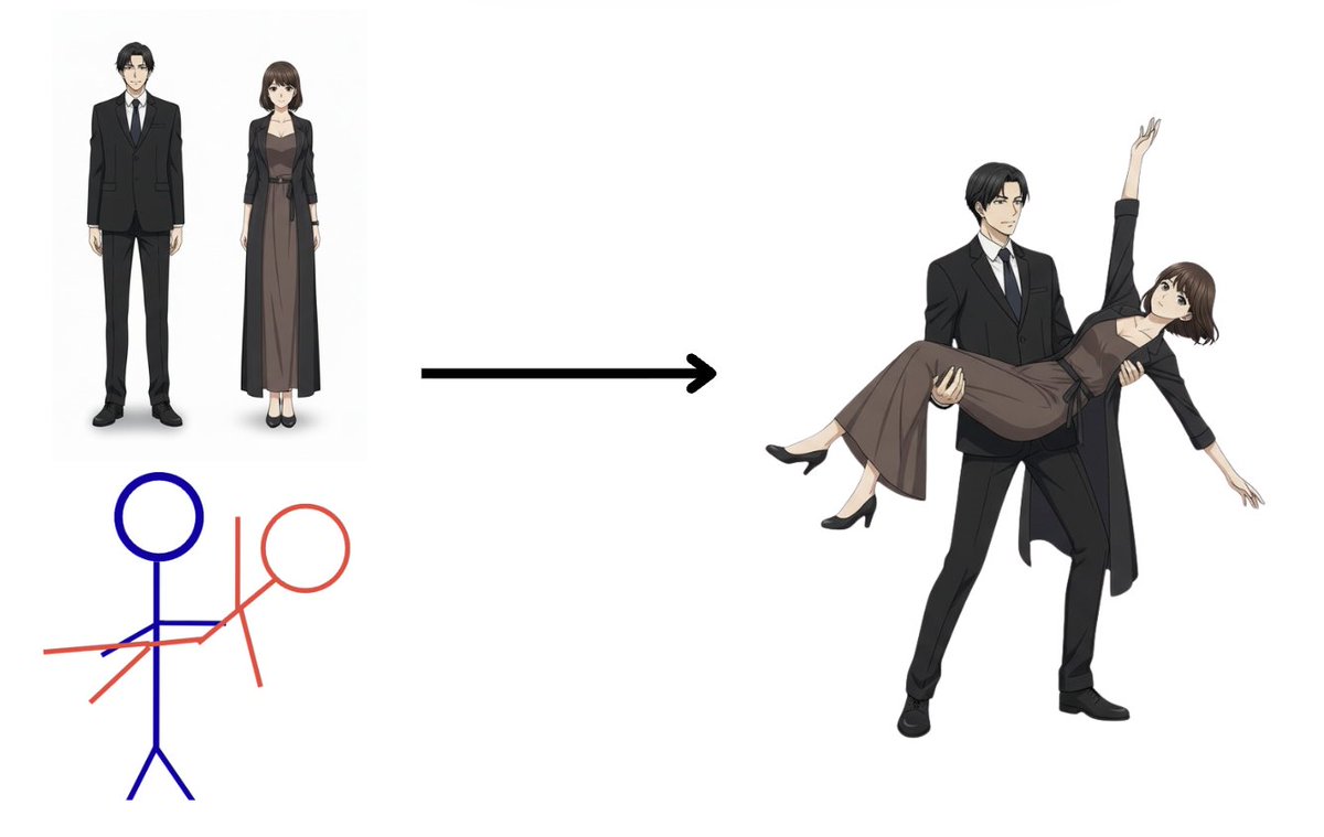 Advanced Anime Character Pose Control — output 1