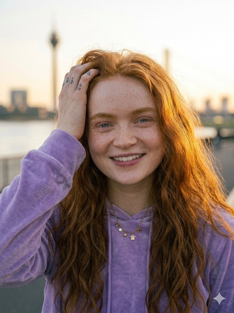 Product Marketing - Golden Hour Riverside Portrait — output 1