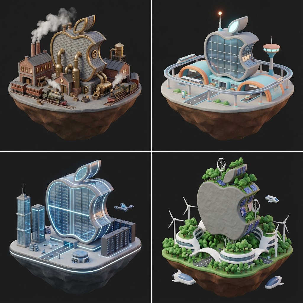 Logo to Floating Island Architectural Concept (4 Eras) — output 1